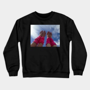 Back to the Eighties, Dancers Dancing with Leg Warmers to the 80s Pop Band! Crewneck Sweatshirt